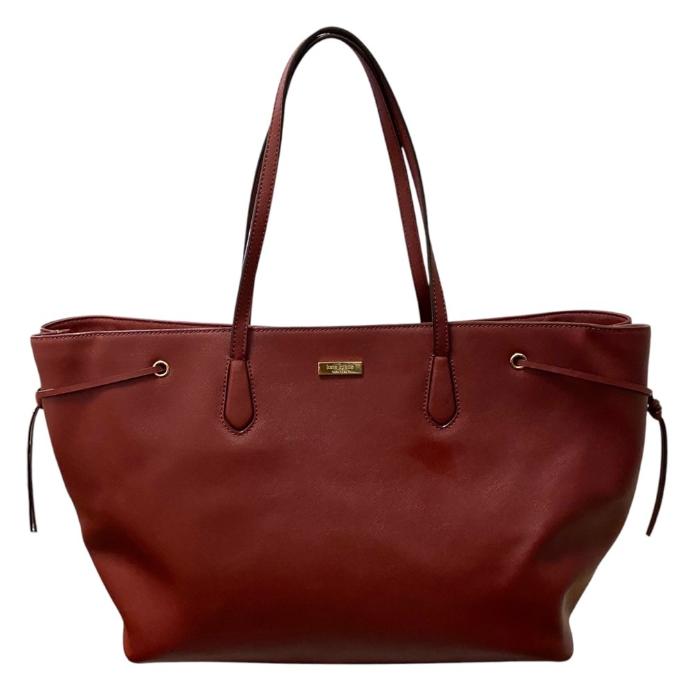 Kate Spade Burgundy Leather Tote Bag